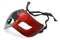 Red and black carnival mask