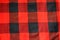 Red and black checkered fabric texture