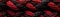 Red Black Close Up Very Detailed Pattern Of Ropes Panoramic Banner. Generative AI