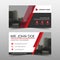 Red black corporate business card, name card template ,horizontal simple clean layout design template , Business banner template