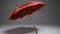 Red And Black Dragon Modelled Open Umbrella - Meticulous Photorealistic Still Lifes