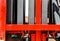 Red and Black: Graphic Abstract of Pulley System