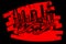 Red Black Grunge Graffiti Banner