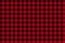 Red Black Lumberjack plaid seamless pattern