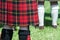 Red and Black Scottish Kilt