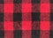 Red and black wool plaid print as background