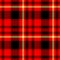 Red black yellow checkered diamond tartan plaid seamless pattern texture