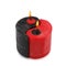 Red and black Yin Yang handmade candle