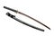 Red blade Japanese sword black cord with shiny ray skin wrapped scabbard