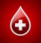 Red blood medical icon