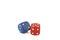 Red and blue dice