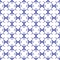 Red blue geometric seamless pattern. Hand drawn wa