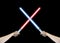 Red and Blue Lightsaber