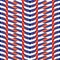 Red and blue line plastic pattern.