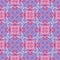 Red blue medallion allover seamless pattern. Hand