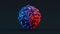 Red Blue Pills Formed into a Sphere