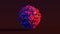 Red Blue Pills Formed into a Sphere
