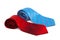 Red and blue ties