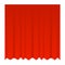 Red blue vector realistic close curtain for theater