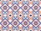 Red, Blue, and White Patriotic Ikat Geometric Seamless Pattern Background