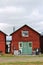 Red boathouses