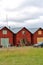 Red boathouses