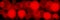 Red bokeh on a black background. abstract panoramic illustration.