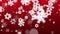 Red bokeh glittering, Particles Snowflakes Snow and shine lights Christmas loop background