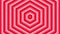 Red bold circles simple flat geometric on white background loop. Rounds hexagonal radio waves endless creative animation. Rings