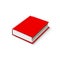 Red book over white