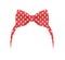 Red bow headband