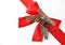 Red bow and ribbon decoration