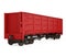 Red Boxcar Isolated