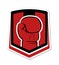 Red boxing symbol