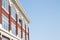 Red brick building with many windows