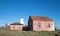 Red Brick Fog Signal Building at the Piedras Blancas Lighthouse on the Central California Coast