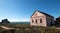 Red Brick Fog Signal Building at the Piedras Blancas Lighthouse on the Central California Coast