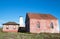 Red Brick Fog Signal Building at the Piedras Blancas Lighthouse on the Central California Coast