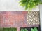 Red Brick Garden Path with River Stones