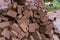 Red brick material for building brick wall to the industry
