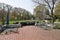 Red brick patio with gazebo