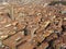 Red brick roofs in Bologna