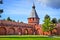 Red brick tower in the Tula Kremlin