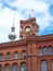 The Red Brick Town Hall in the Alexanderplatz area of Berlin in Germany.It is close to the Fernsehturm the Communications Tower
