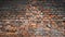 Red brick wall background, Red brick wall texture grunge background with vignetted corners to interior design