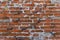 Red brick wall dirty. Murales
