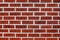 Red Brick Wall Full Frame Background Symbol
