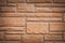 Red brick wall rectangular shape background texture for pattern