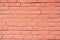 Red brick wall texture grunge background with vignetted corners, may use to interior design.