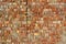 Red brick wall texture grunge background with vignetted corners, may use to interior design